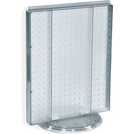 Global Approved 700500-CLR Pegboard Countertop Display 16" x 20" Clear Opaque 1 Piece