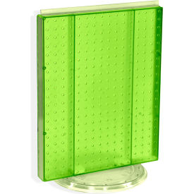 Global Approved 700500-GRE Pegboard Countertop Display 16" x 20" Green Opaque 1 Piece