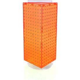 Global Approved 703385-ORG Interlocking Pegboard Countertop Display 8" x 20" Orange 1 Piece