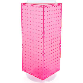 Global Approved 703385-PNK Interlocking Pegboard Countertop Display 8" x 20" Pink 1 Piece
