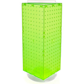 Global Approved 703385-GRE Interlocking Pegboard Countertop Display 8" x 20" Green 1 Piece