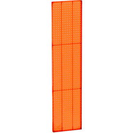 Global Approved 771360-ORG Pegboard Wall Panel 13.5" x 60" Orange Opaque - Pkg Qty 2