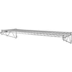 Nexel® Chrome Adjustable Wall Mount Additional Wire Shelf Level Starter 36"W x 18"D