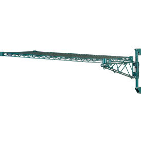 Poly-Green Adjustable Wall Mount Wire Shelving, 1 Shelf, Add On, 30"Wx14"Dx14"H view 2