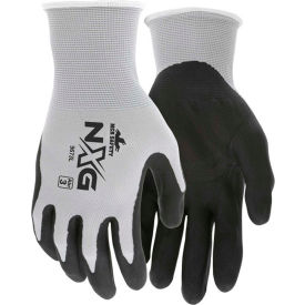 MCR Safety 9673M Memphis™ 9673M Nitrile Dipped Foam Gloves, Medium, Gray/Black, 13 Gauge, 1 Pair image.