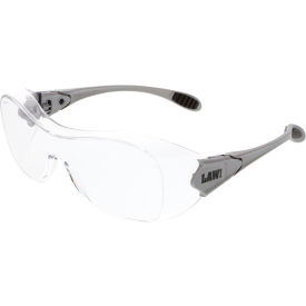 MCR Safety OG110AF MCR Safety OG110AF Law® Over the Glasses Safety Glasses, Clear Anti-Fog Lens image.