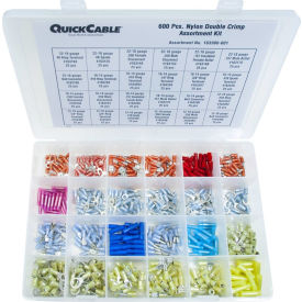Quick Cable 163900-001 Premium Nylon Solderless Connectors Kits 22-18 Gauge 175 Piece