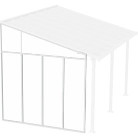 Palram - Canopia Feria Patio Cover Sidewall Kit HG9005 8'W x 10'H Clear Panel White Frame