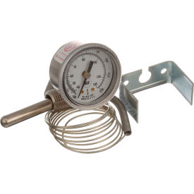 Allpoints 299-1004 Temperature Gauge, 2" Dia., -100-220F, Rear Palnut, For American Dish Service, 299-1005 image.