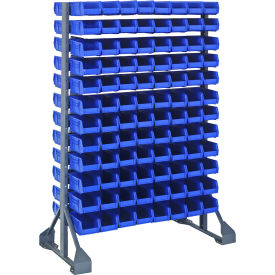 Quantum QRU-12D-220-192 Double Sided 12 Rail Unit With 192 QUS220 Ultra Stack & Hang Bins Blue 