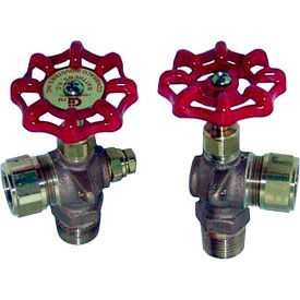 Water Gauge Valve Set 1/2"" x 5/8"" OD Glass Tub For Cleveland CLE07176