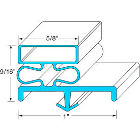 Allpoints MCC606 Door Gasket 23" x 60-1/2" For Delfield, DELMCC606 image.