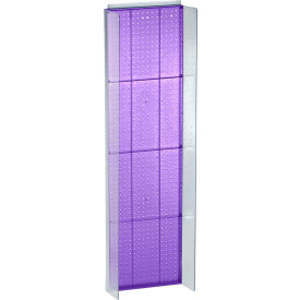 Global Approved 700356-PUR Pegboard Powerwing Display 16.75"W x 60"H PL 1 Pc