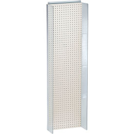Global Approved 700356-WHT Pegboard Powerwing Display 16.75"W x 60"H WH 1 Pc