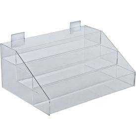 Global Approved 326045 3-Tier Counter Step Display 16"W x 7.125"H x 11.75"D 1 Pc