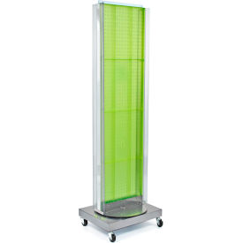 Global Approved 700258-GRE Pegboard Floor Stand W/5" C Channel Sliding 16"W x 66"H GN 1 Pc