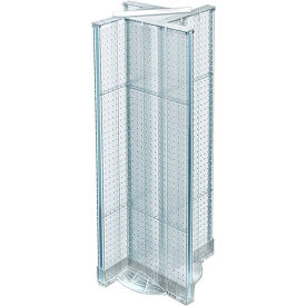 Global Approved 700444-CLR Pinwheel Pegboard Display W/RB 13.5"W x 44"H CLR 1 Pc