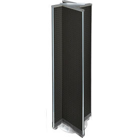 Global Approved 700460-BLK Pinwheel Pegboard Display W/RB 13.5"W x 60"H BK 1 Pc