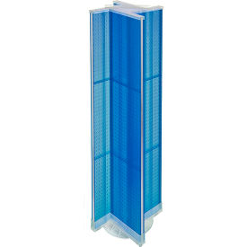 Global Approved 700460-BLU Pinwheel Pegboard Display W/RB 13.5"W x 60"H BL 1 Pc