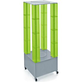 Global Approved 700228-GRE Multi-Tower Pegboard Floor Display 20"W x 64"H x 20"D GN 1 Pc