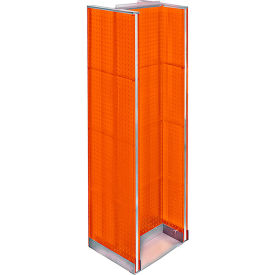Global Approved 700430-ORG H-Shaped Pegboard Display 16"W x 60"H RG 1 Pc