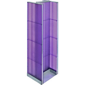 Global Approved 700430-PUR H-Shaped Pegboard Display 16"W x 60"H PL 1 Pc
