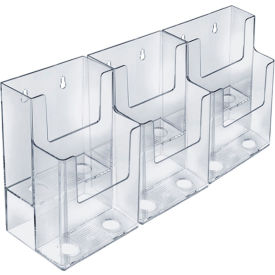 Global Approved 252808 Brochure HLR W/6 Pockets 12.5"W x 7"H CLR - Pkg Qty 2