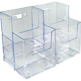 Global Approved 252812 Brochure HLR W/4 Pockets 8.5"W x 7"H CLR - Pkg Qty 2