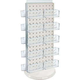 Global Approved 700505-WHT Pegboard Gift Card Display 8"W x 20"H WH 1 Pc