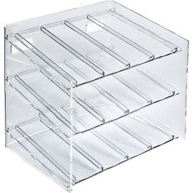 Global Approved 222483 12 Compartment Cosmetic Display 12"W x 1.5"H x 8"D CLR 1 Pc