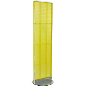 Global Approved 700250-YEL Pegboard Floor Stand 16"W x 60"H YL 1 Pc