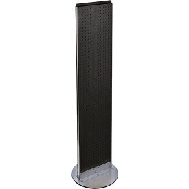 Global Approved 700277-BLK Pegboard Floor Stand 13.5"W x 60"H BK 1 Pc