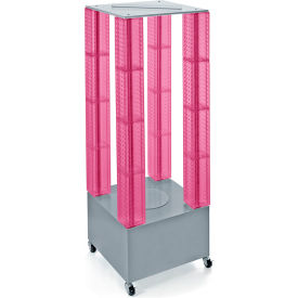 Global Approved 700228-PNK Multi-Tower Pegboard Floor Display 20"W x 64"H x 20"D PK 1 Pc