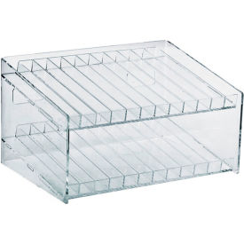 Global Approved 222882 24 Compartment Cosmetic Display 12"W x 6.5"H x 8.5"D CLR 1 Pc