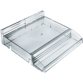 Global Approved 225840 Modular Cosmetic Tray W/Tester Tray  12"W x 3.5"H x 12"D CLR - Pkg Qty 2