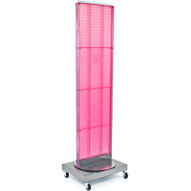 Global Approved 700253-PNK Pegboard Floor Stand 16"W x 66"H PK 1 Pc