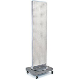 Global Approved 700253-WHT Pegboard Floor Stand 16"W x 66"H WH 1 Pc