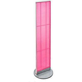 Global Approved 700277-PNK Pegboard Floor Stand 13.5"W x 60"H PK 1 Pc