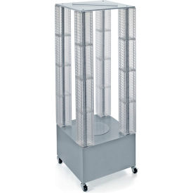 Global Approved 700228-CLR Multi-Tower Pegboard Floor Display 20"W x 64"H x 20"D CLR 1 Pc