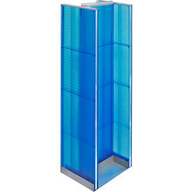 Global Approved 700430-BLU H-Shaped Pegboard Display 16"W x 60"H BL 1 Pc
