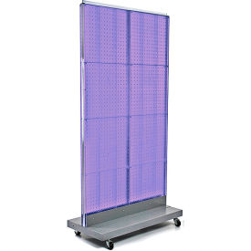 Global Approved 700732-PUR Pegboard Floor Display 32"W x 60"H PL 1 Pc