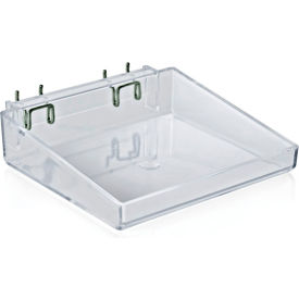 Global Approved 556088 Open Tray  8"W x2"H x7"D CLR - Pkg Qty 2