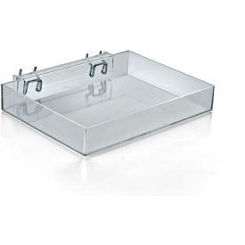 Global Approved 225541 Open Tray  9.5"W x 1.5"H x 7"D CLR - Pkg Qty 2