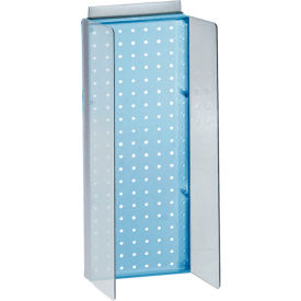 Global Approved 700359-BLU Pegboard Powerwing Display 8"W x 20.625"H BL 1 Pc