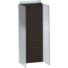 Global Approved 700359-BLK Pegboard Powerwing Display 8"W x 20.625"H BK 1 Pc