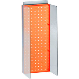 Global Approved 700359-ORG Pegboard Powerwing Display 8"W x 20.625"H RG 1 Pc