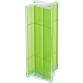 Global Approved 700444-GRE Pinwheel Pegboard Display W/RB 13.5"W x 44"H GN 1 Pc