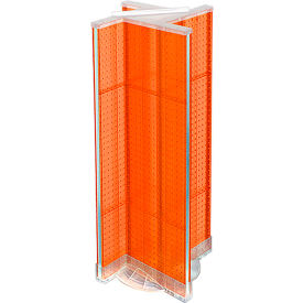 Global Approved 700444-ORG Pinwheel Pegboard Display W/RB 13.5"W x 44"H RG 1 Pc