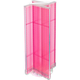 Global Approved 700444-PNK Pinwheel Pegboard Display W/RB 13.5"W x 44"H PK 1 Pc