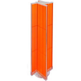 Global Approved 700460-ORG Pinwheel Pegboard Display W/RB 13.5"W x 60"H RG 1 Pc